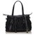 Burberry Black Lowry Ruffled Handbag Leather  ref.132501