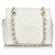 Chanel White Caviar Petite Zeitlose Einkaufstasche Weiß Leder  ref.132540