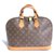Louis Vuitton Alma PM Brown Leather Cloth  ref.132593