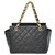 Chanel tote bag Black Leather  ref.132595