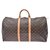 Louis Vuitton Keepall 55 Marrone Tela  ref.132649