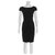 Diane Von Furstenberg DvF Helen dress Black Viscose Elastane Polyamide  ref.132696