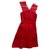 The Kooples O vestido dos KOOPLES Vermelho Algodão  ref.132702