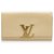 Portafoglio Louis Vuitton Brown Vernis Louise Marrone Beige Pelle Pelle verniciata Metallo  ref.132815