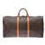 Louis Vuitton Keepall 60 Marrone Tela  ref.132896