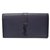 Yves Saint Laurent Wallet Blue Leather  ref.132903
