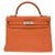 Hermès hermes kelly 32 Orange Leather  ref.132919