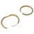 Victoria Casal yellow gold and diamond hoops. White gold  ref.132938