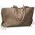 Yves Saint Laurent Saint Laurent leather shopping handbag Beige  ref.132947