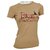 T-shirt Céline Camel Top Taille S SMALL Coton Elasthane Caramel  ref.132948