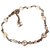Wunderschönes Chanel Armband aus goldenem Metall mit 13 Perlen von 5 mm und 3 mm Durchmesser Aus weiß  ref.132984