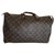 Louis Vuitton Speedy Brown Leather Cloth  ref.132985