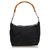 Gucci Black Bamboo Nylon Shoulder Bag Leather Cloth  ref.133040