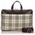 Burberry Brown House Check Nylon Business Bag Multiple colors Beige Leather Cloth  ref.133061