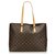 Louis Vuitton Brown Monogram Luco Tote Leather Cloth  ref.133078