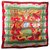Very Large Cartier Scarf China 132 cm Red Green Silk  ref.133118