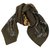 Hermès Hermes scarf Brown Khaki Silk  ref.133123