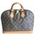 Louis Vuitton Alma PM Light brown Exotic leather Cloth  ref.133134