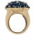 inconnue Sapphire and diamond yellow gold ring.  ref.133172