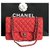 Chanel medio atemporal Roja Cuero  ref.133184