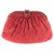 Brieftasche (Unterarmtasche) Chanel rot gesteppte Lammfell und Goldschmuck Python in gutem Zustand! Bordeaux Leder Exotisches Leder  ref.133267