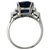 inconnue Sapphire ring, 6,77 carats in white gold, diamants.  ref.133301