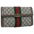 Gucci Sherry Line GG Clutch Bag Brown Cloth  ref.133314