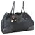 Gucci Sherry Line GG Hand Bag Black Cloth  ref.133324