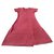 Comme des Garcons AD2001 Entspanntes Kleid Weiß Rot Baumwolle  ref.133410