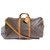 Louis Vuitton keepall 50 Bandoulière Brown Leather Cloth  ref.133432