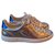 Louis Vuitton scarpe da ginnastica D'oro Pelle  ref.133538
