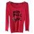 Sonia Rykiel pour H&M Fuchsia und schwarzer Pullover Sonia Rykiel x Hm Pink Holz  ref.133610