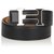 Hermès Cinturón de cuero negro Hermes Constance Plata Metal  ref.133868