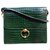 Bolsa Hermès Sequana em verde Crocodilo Porosus + porta-cartões Verde escuro Couros exóticos  ref.134225