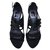 Dior sandali Nero Pelle Pelle verniciata  ref.134261