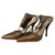 gucci shoes Bronze Leather  ref.134405