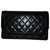 Chanel wallet Black Leather  ref.134406
