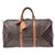 Louis Vuitton Keepall 50 Marrom Lona  ref.134502