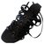 Yves Saint Laurent sandals Ebony Lambskin  ref.134541