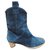 Marc by Marc Jacobs ankle boots, State like new Blue Deerskin  ref.134584