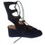 Sandales Chloé Daim Noir  ref.134662