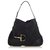 Gucci Black GG Canvas Hasler Hobo Bag Leather Cloth Cloth  ref.134915