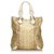 Gucci Gold Python Creole Tote Bag White Golden Leather  ref.134932