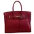 Hermès Birkin 35 Rot Leder  ref.134938