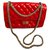 2.55 Chanel Neuausgabe Rot Leder Lackleder  ref.134951