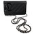 Wallet On Chain Chanel WOC Black Leather  ref.134961