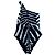 Marni For H&M Costume intero intero con stampa zebra nera ed ecru Nero - vista 2