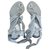 Azzaro Sandals Silvery Silk  ref.135038