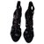 Balmain Sandals Black Leather  ref.135051