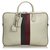 Gucci White Web Leather Briefcase Multiple colors  ref.135078